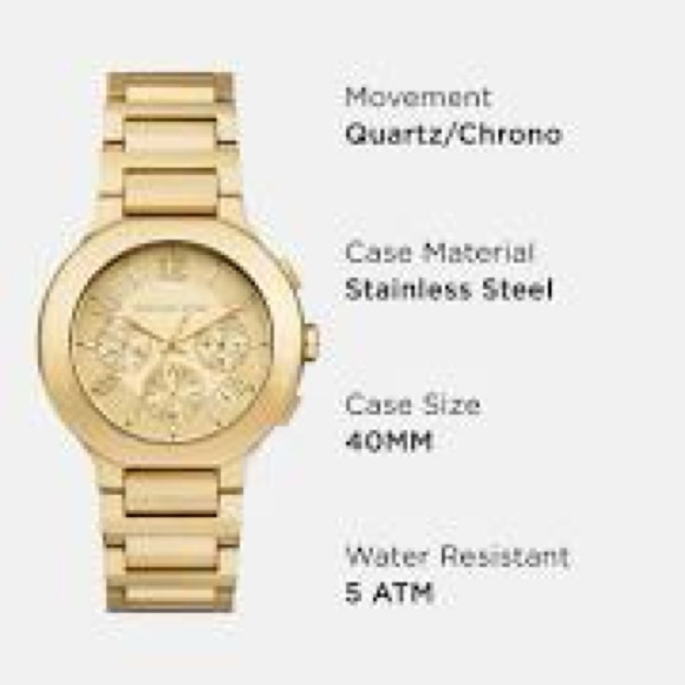 MICHAEL KORS
Oversized Gramercy Gold-Tone Watch - Picture 4 of 8